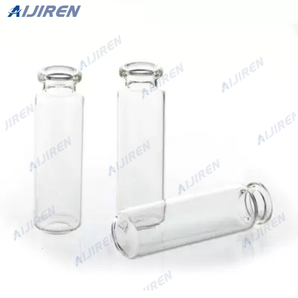 <h3>20 mL Clear Glass Crimp Top Vial with Write-On Patch, 100/pk </h3>
